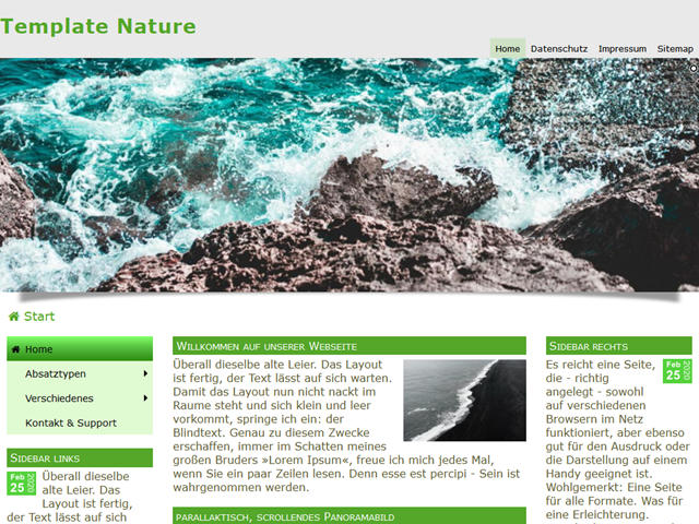 Template Nature
