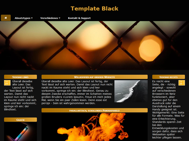 Template Black